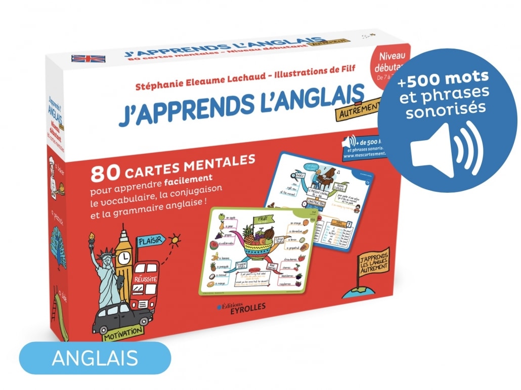 Coffret De 80 Cartes Mentales Pour Apprendre L Anglais Niveau Debutant